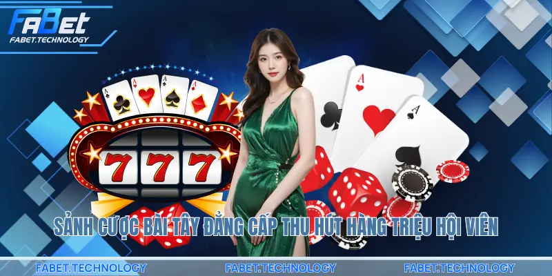 Sảnh cược bài Tây đẳng cấp thu hút hàng triệu hội viên
